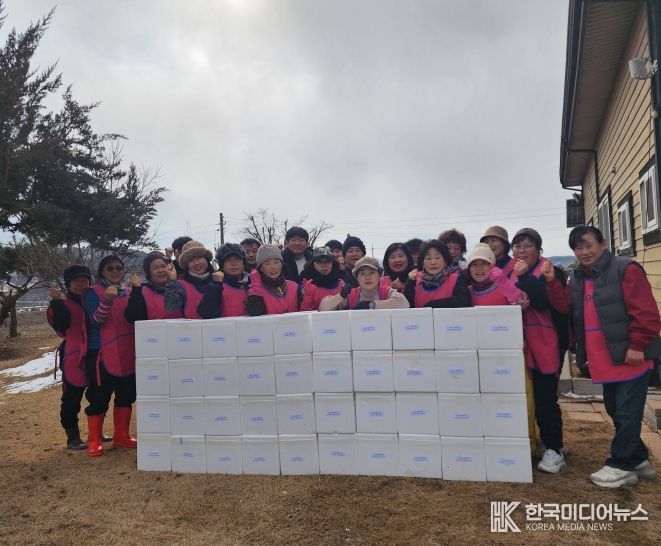 세종시 장군면 생활개선회, 직접 담근 김치 나눔