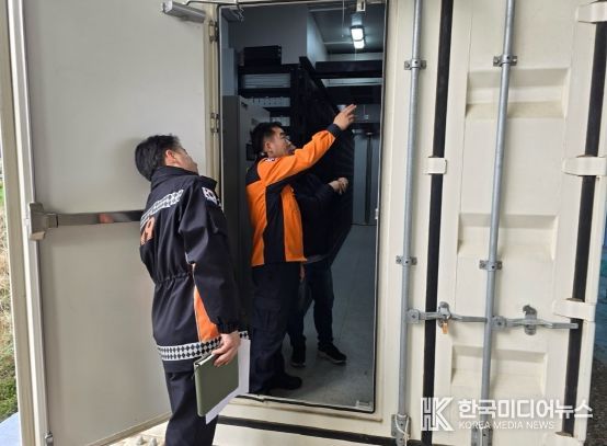 강진소방서, 관내 에너지저장시설(ESS) 현지지도점검 실시