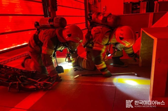 실전같은 훈련으로 골든타임 사수...파주소방서 신속동료구조훈련 실시